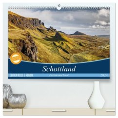Schottland Farben und Licht (hochwertiger Premium Wandkalender 2024 DIN A2 quer), Kunstdruck in Hochglanz
