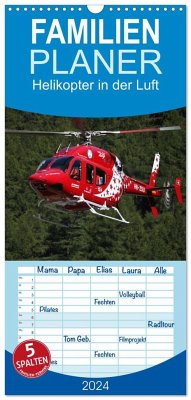 Familienplaner 2024 - Helikopter in der Luft mit 5 Spalten (Wandkalender, 21 x 45 cm) CALVENDO