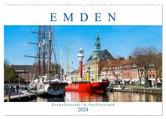 EMDEN, Seehafenstadt in Ostfriesland (Wandkalender 2024 DIN A2 quer), CALVENDO Monatskalender