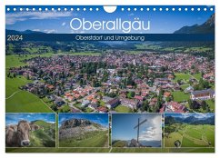 Oberallgäu - Oberstdorf und Umgebung (Wandkalender 2024 DIN A4 quer), CALVENDO Monatskalender - Mosert, Stefan