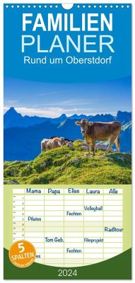 Familienplaner 2024 - Rund um Oberstdorf mit 5 Spalten (Wandkalender, 21 x 45 cm) CALVENDO