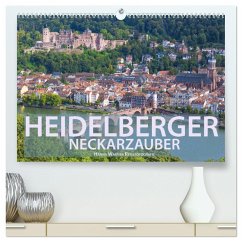 Heidelberger Neckarzauber (hochwertiger Premium Wandkalender 2024 DIN A2 quer), Kunstdruck in Hochglanz