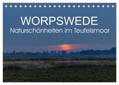 Worpswede - Naturschönheiten im Teufelsmoor (Tischkalender 2024 DIN A5 quer), CALVENDO Monatskalender