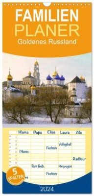 Familienplaner 2024 - Goldenes Russland mit 5 Spalten (Wandkalender, 21 x 45 cm) CALVENDO - Henze, Sergej
