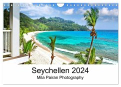 Seychellen Paradies 2024 (Wandkalender 2024 DIN A4 quer), CALVENDO Monatskalender