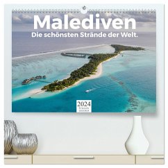 Malediven - Die schönsten Strände der Welt. (hochwertiger Premium Wandkalender 2024 DIN A2 quer), Kunstdruck in Hochglanz - Lederer, Benjamin