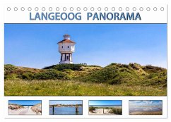 LANGEOOG PANORAMA (Tischkalender 2024 DIN A5 quer), CALVENDO Monatskalender