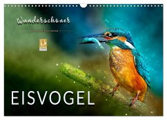 Wunderschöner Eisvogel (Wandkalender 2024 DIN A3 quer), CALVENDO Monatskalender