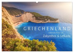 Griechenland - Malerische Küsten auf Zakynthos und Lefkada (Wandkalender 2024 DIN A2 quer), CALVENDO Monatskalender - Rosyk, Patrick