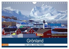 Grönland - Der wilde, weiße Westen (Wandkalender 2024 DIN A4 quer), CALVENDO Monatskalender - Pantke, Reinhard