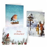 3er-Set Grußkarten »Wintervögel«