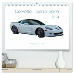 Corvette - Die US Ikone 2024 (hochwertiger Premium Wandkalender 2024 DIN A2 quer), Kunstdruck in Hochglanz
