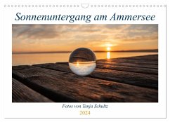 Sonnenuntergang am Ammersee (Wandkalender 2024 DIN A3 quer), CALVENDO Monatskalender - Schultz, Tanja