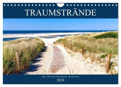 Traumstrände an Deutschlands Küsten (Wandkalender 2024 DIN A4 quer), CALVENDO Monatskalender