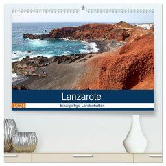 Lanzarote - Einzigartige Landschaften (hochwertiger Premium Wandkalender 2024 DIN A2 quer), Kunstdruck in Hochglanz