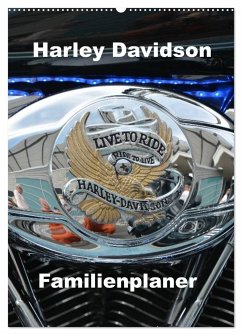 Harley Davidson Familienplaner (Wandkalender 2024 DIN A2 hoch), CALVENDO Monatskalender - Bartruff, Thomas