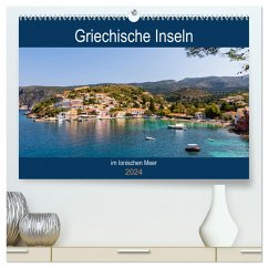 Griechische Inseln im Ionischen Meer (hochwertiger Premium Wandkalender 2024 DIN A2 quer), Kunstdruck in Hochglanz