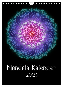 Mandala-Kalender 2024 (Wandkalender 2024 DIN A4 hoch), CALVENDO Monatskalender