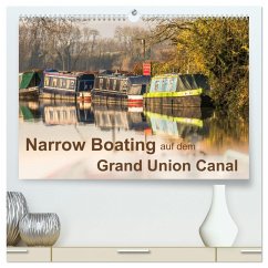 Narrow Boating auf dem Grand Union Canal (hochwertiger Premium Wandkalender 2024 DIN A2 quer), Kunstdruck in Hochglanz