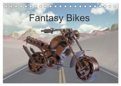 Fantasy Bikes (Tischkalender 2024 DIN A5 quer), CALVENDO Monatskalender