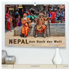 Nepal - das Dach der Welt (hochwertiger Premium Wandkalender 2024 DIN A2 quer), Kunstdruck in Hochglanz - Roder, Peter