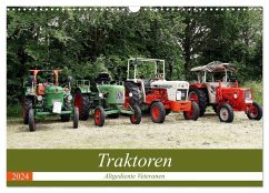Traktoren - Altgediente Veteranen (Wandkalender 2024 DIN A3 quer), CALVENDO Monatskalender