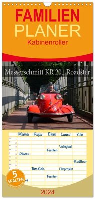 Familienplaner 2024 - Messerschmitt KR 201 Roadster mit 5 Spalten (Wandkalender, 21 x 45 cm) CALVENDO