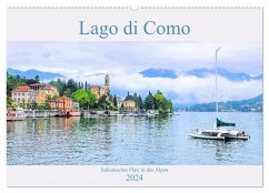 Lago di Como - Italienisches Flair in den Alpen (Wandkalender 2024 DIN A2 quer), CALVENDO Monatskalender - LianeM