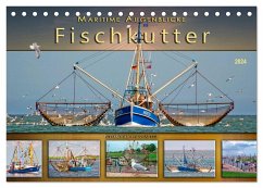 Maritime Augenblicke - Fischkutter (Tischkalender 2024 DIN A5 quer), CALVENDO Monatskalender
