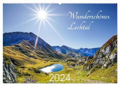 Wunderschönes Lechtal (Wandkalender 2024 DIN A2 quer), CALVENDO Monatskalender - Schäfer, Gerd