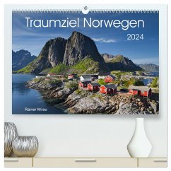 Traumziel Norwegen 2024 (hochwertiger Premium Wandkalender 2024 DIN A2 quer), Kunstdruck in Hochglanz - Mirau, Rainer