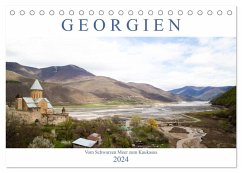 Georgien - Vom Schwarzen Meer zum Kaukasus (Tischkalender 2024 DIN A5 quer), CALVENDO Monatskalender