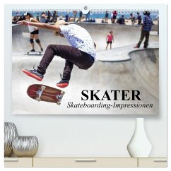 Skater. Skateboarding-Impressionen (hochwertiger Premium Wandkalender 2024 DIN A2 quer), Kunstdruck in Hochglanz