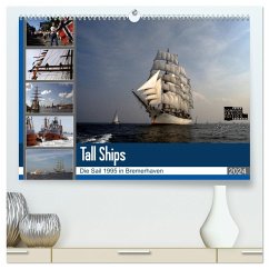 Analoge Fotografie Tall Ships Sail 1995 Bremerhaven (hochwertiger Premium Wandkalender 2024 DIN A2 quer), Kunstdruck in Hochglanz