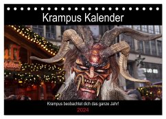 Krampus Kalender 2024 (Tischkalender 2024 DIN A5 quer), CALVENDO Monatskalender - Mueller, Christian