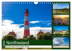 Nordfriesland, Zwischen Sylt und St. Peter Ording (Wandkalender 2024 DIN A4 quer), CALVENDO Monatskalender