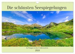 Die schönsten Seespiegelungen (Wandkalender 2024 DIN A3 quer), CALVENDO Monatskalender
