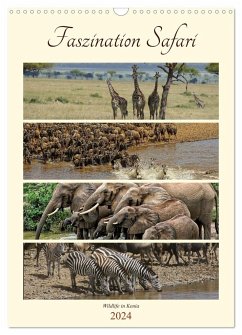 Faszination Safari. Wildlife in Kenia (Wandkalender 2024 DIN A3 hoch), CALVENDO Monatskalender - Michel /CH, Susan