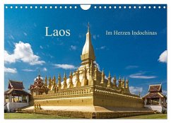 Laos - Im Herzen Indochinas (Wandkalender 2024 DIN A4 quer), CALVENDO Monatskalender