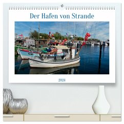 Der Hafen von Strande (hochwertiger Premium Wandkalender 2024 DIN A2 quer), Kunstdruck in Hochglanz