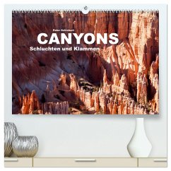 Canyons, Schluchten und Klammen (hochwertiger Premium Wandkalender 2024 DIN A2 quer), Kunstdruck in Hochglanz