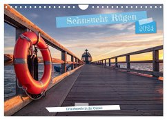 Sehnsucht Rügen (Wandkalender 2024 DIN A4 quer), CALVENDO Monatskalender