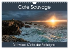 Côte Sauvage - Die wilde Küste der Bretagne (Wandkalender 2024 DIN A4 quer), CALVENDO Monatskalender - Gerber, Thomas