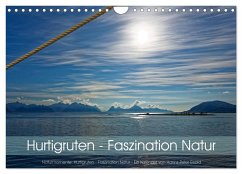 Hurtigruten - Faszination Natur (Wandkalender 2024 DIN A4 quer), CALVENDO Monatskalender