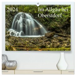 Im Allgäu bei Oberstdorf (hochwertiger Premium Wandkalender 2024 DIN A2 quer), Kunstdruck in Hochglanz