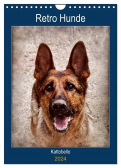 Retro Hunde (Wandkalender 2024 DIN A4 hoch), CALVENDO Monatskalender