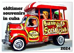 Oldtimer Souvenirs in Cuba (Wandkalender 2024 DIN A2 quer), CALVENDO Monatskalender