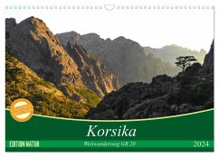 Korsika - Weitwanderweg GR 20 (Wandkalender 2024 DIN A3 quer), CALVENDO Monatskalender