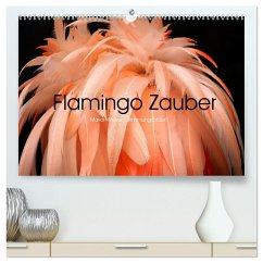 Flamingo Zauber (hochwertiger Premium Wandkalender 2024 DIN A2 quer), Kunstdruck in Hochglanz