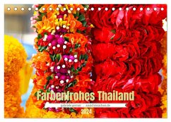 Farbenfrohes Thailand (Tischkalender 2024 DIN A5 quer), CALVENDO Monatskalender
